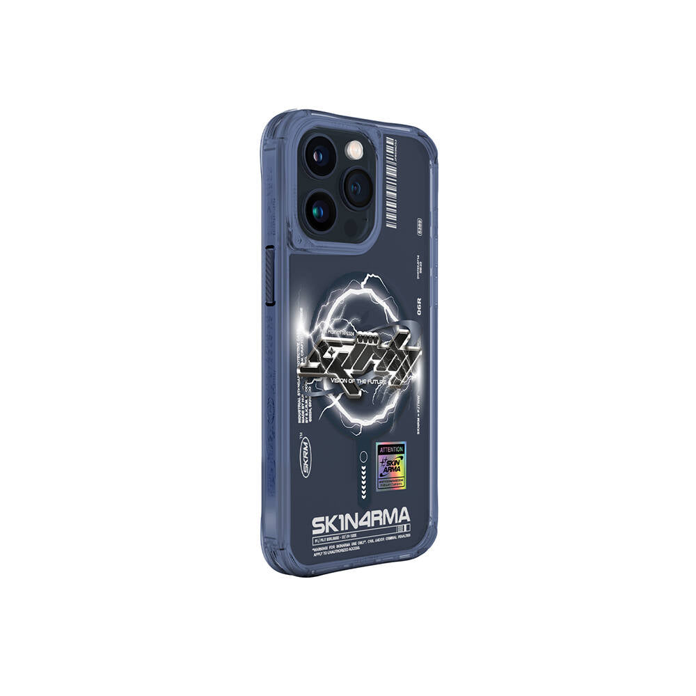 SkinArma Bolt iPhone 15 Pro Max M-safe Şarj Özellikli Yazı Desenli Kılıf SkinArma Bolt iPhone 15 Pro Max M-safe Şarj Özellikli Yazı Desenli Kılıf